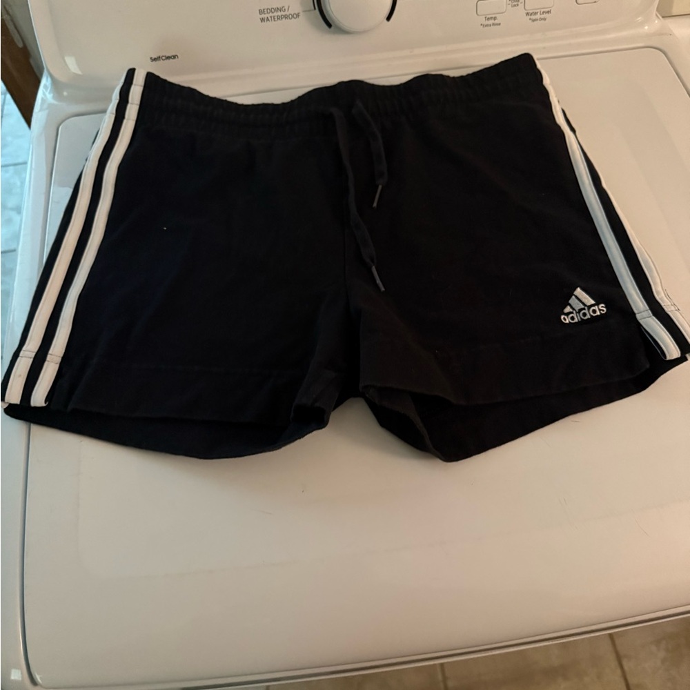 Adidas Dark Gray Shorts with Light Gray Logo